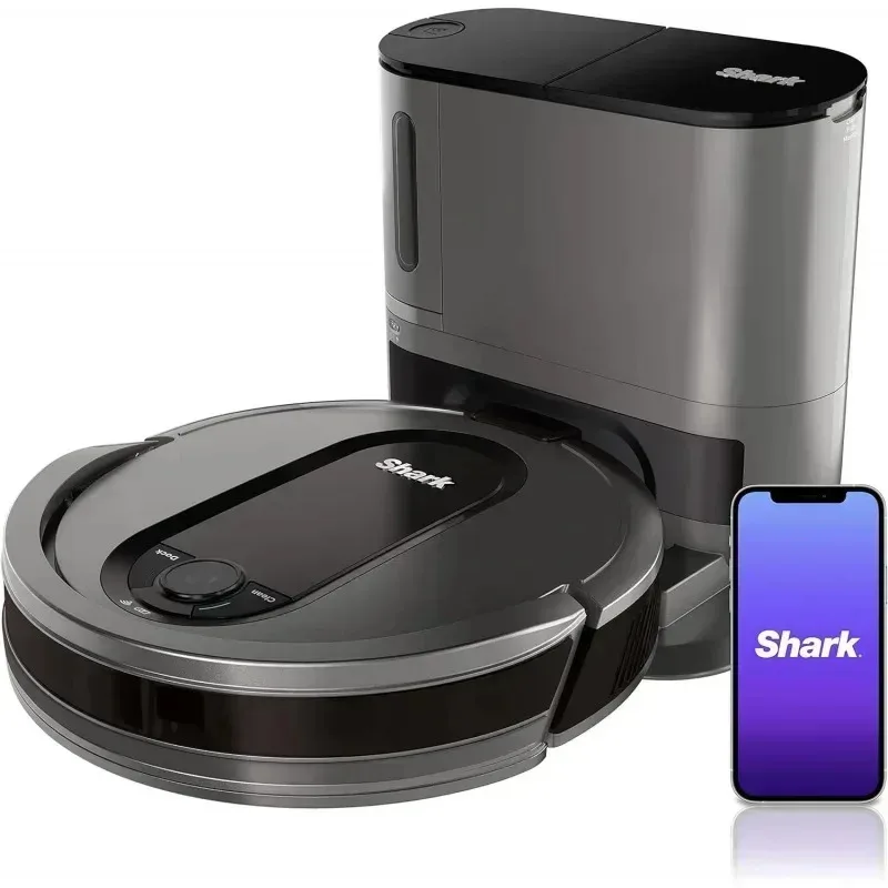 ZAWQShark AV911S EZ Robot Vacuum with Self-Empty Base,Bagless,Row-by-Row Cleaning,Perfect Pet Hair,Compatible with Alexa,Wi,Ali