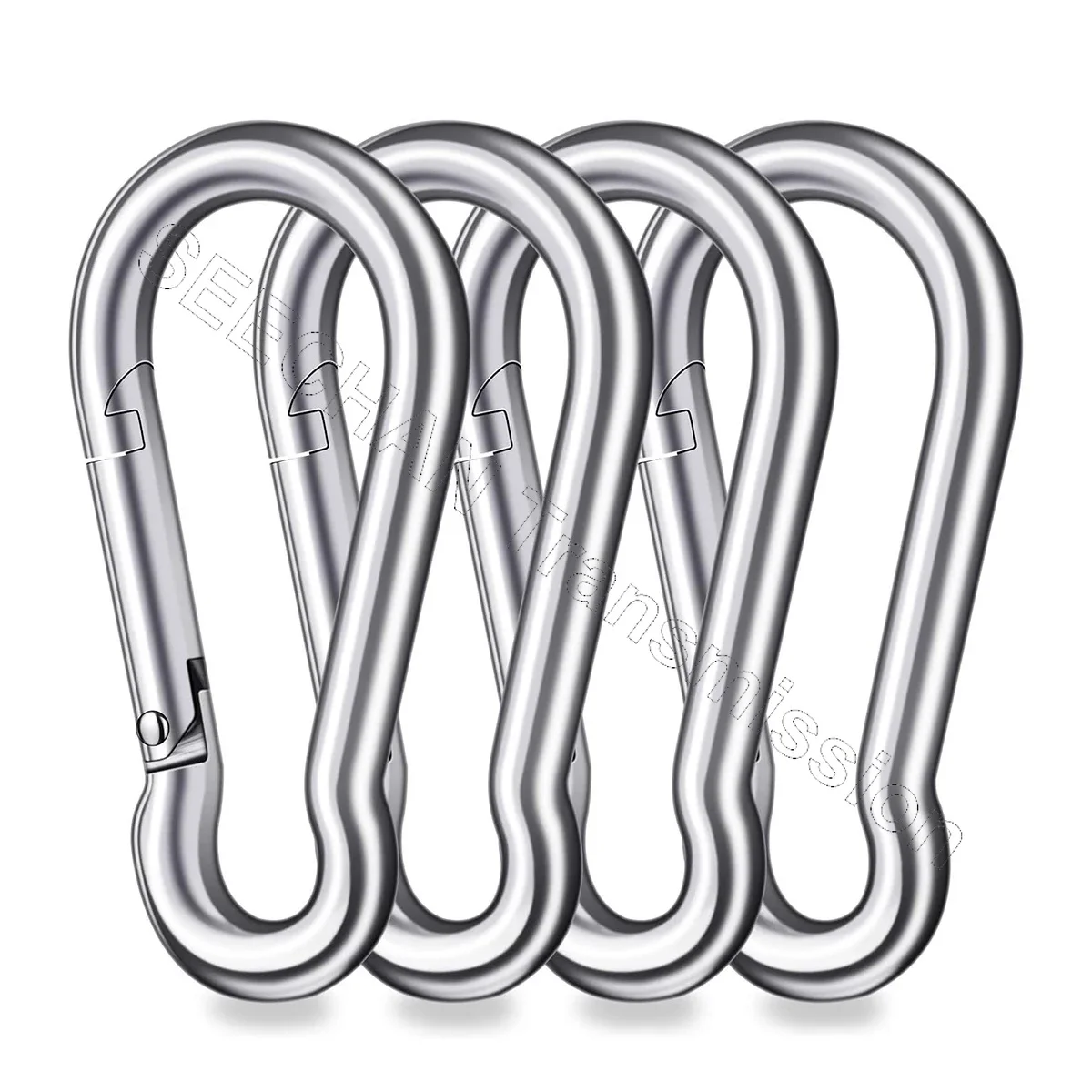 M4 M5 M6 M8 M10 304 Stainless Steel Spring Snap Ring Buckle Outdoor Hook-key Safety Hook Ab Hoist Chain Pet Accessories Rop Alu