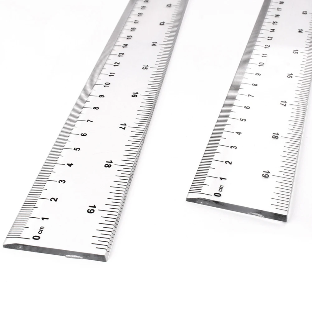 6pcs Plastic Straight Ruler Transparent Precision Measurement Tool School Office Use Clear Scale Gift For Kids 50Cm