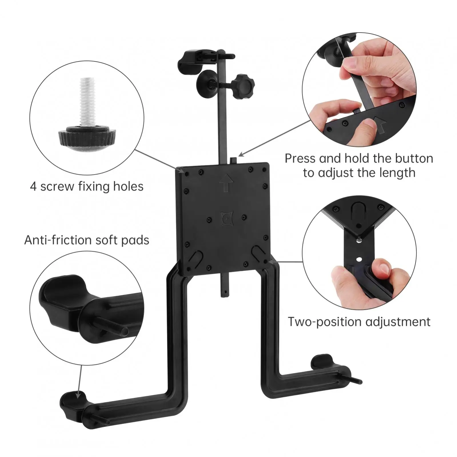 17-32 Inch Desktop LED LCD Monitor Holder Arm Extension Adapter Fixing Fixed Bracket Display Bracket Loading 9KG