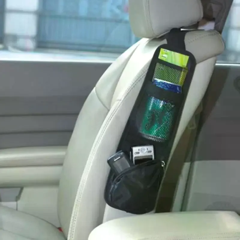 

1 шт., органайзер для автомобильного сиденья, многокарманный держатель для напитков, сетчатый карман, держатель для телефона, инструмент, подвесная сумка для хранения бокового сиденья автомобиля