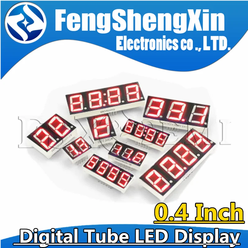 5pcs 0.4 Inch Digital Tube LED Display 1/2/3/4 Bit  Clock Common Anode Cathode 0.4