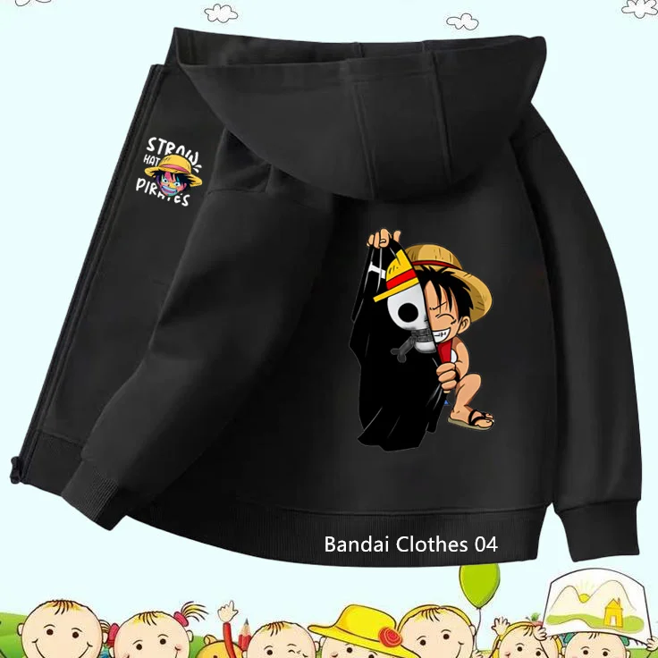 

One Piece New Pin Zipper Hoodie Girls Sweatshirt Autumn/Winter Long Sleeve Jacket Harajuku Jumper Pin Casual Hoodie Top