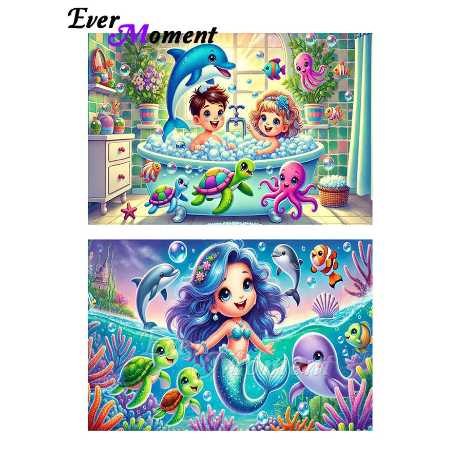 

Sea World Underwater AB Diamond Painting Embroidery Landscape Picture Mosaic Kits Art Resin Stone ASF2912