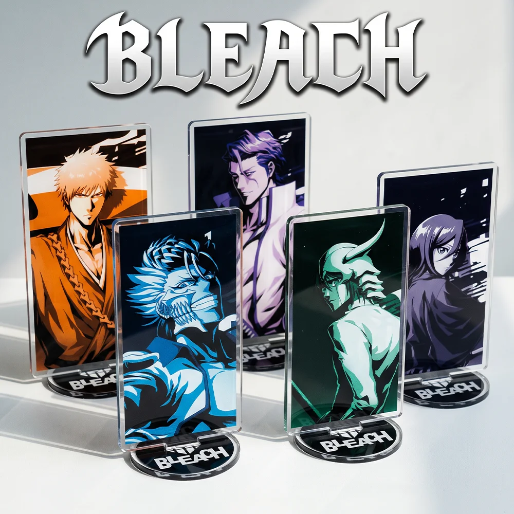 Anime BLEACH Rukia Kuchiki Ichigo Kurosaki 15CM Acrylic Stand Keychai Anime Character Cosplay Desk Decor Collect Halloween Gifts