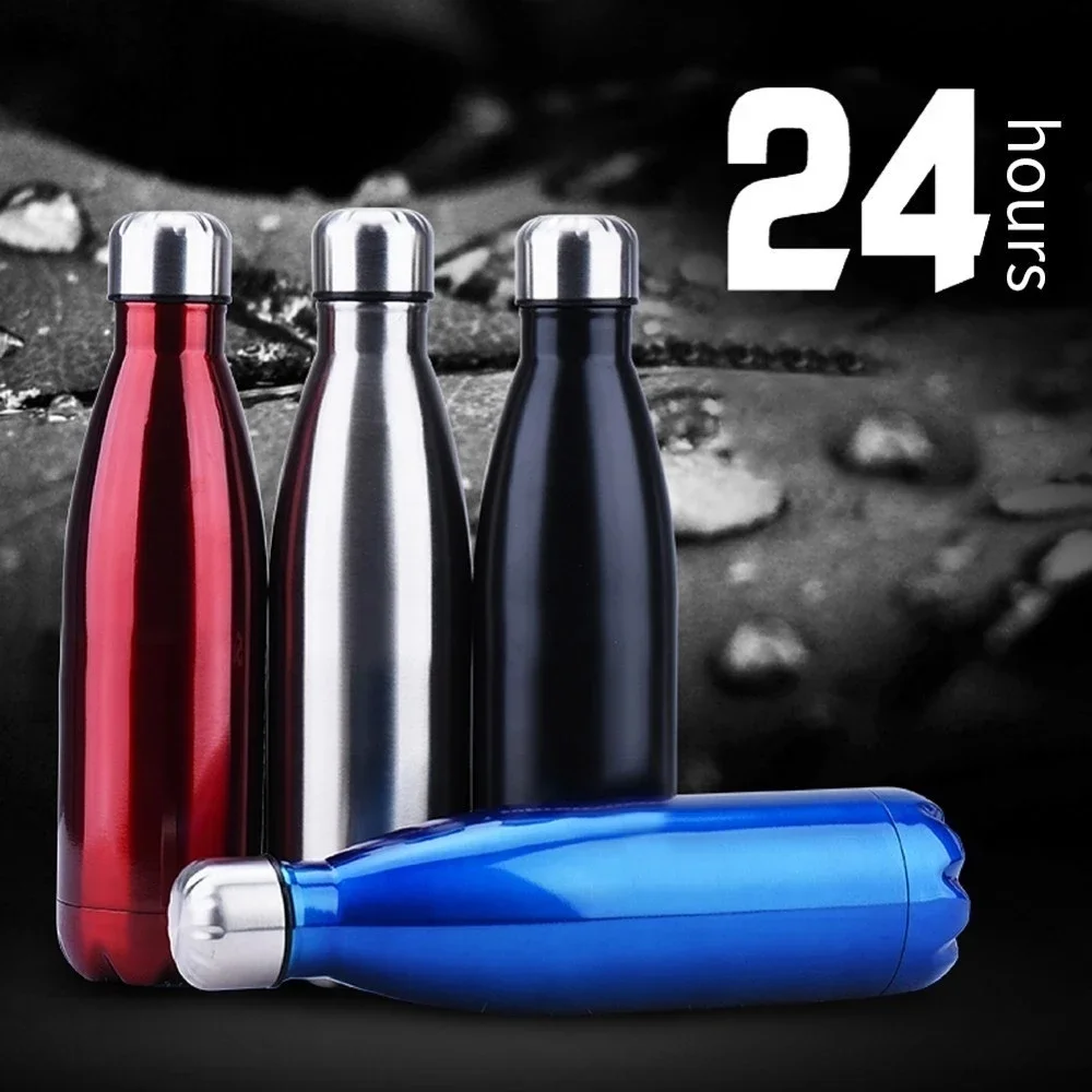 

350/500/750/1000ml Double-wall Creative BPA free Water Bottle Stainless Steel Beer Tea Coffee Portable Sport Vacuum thermos