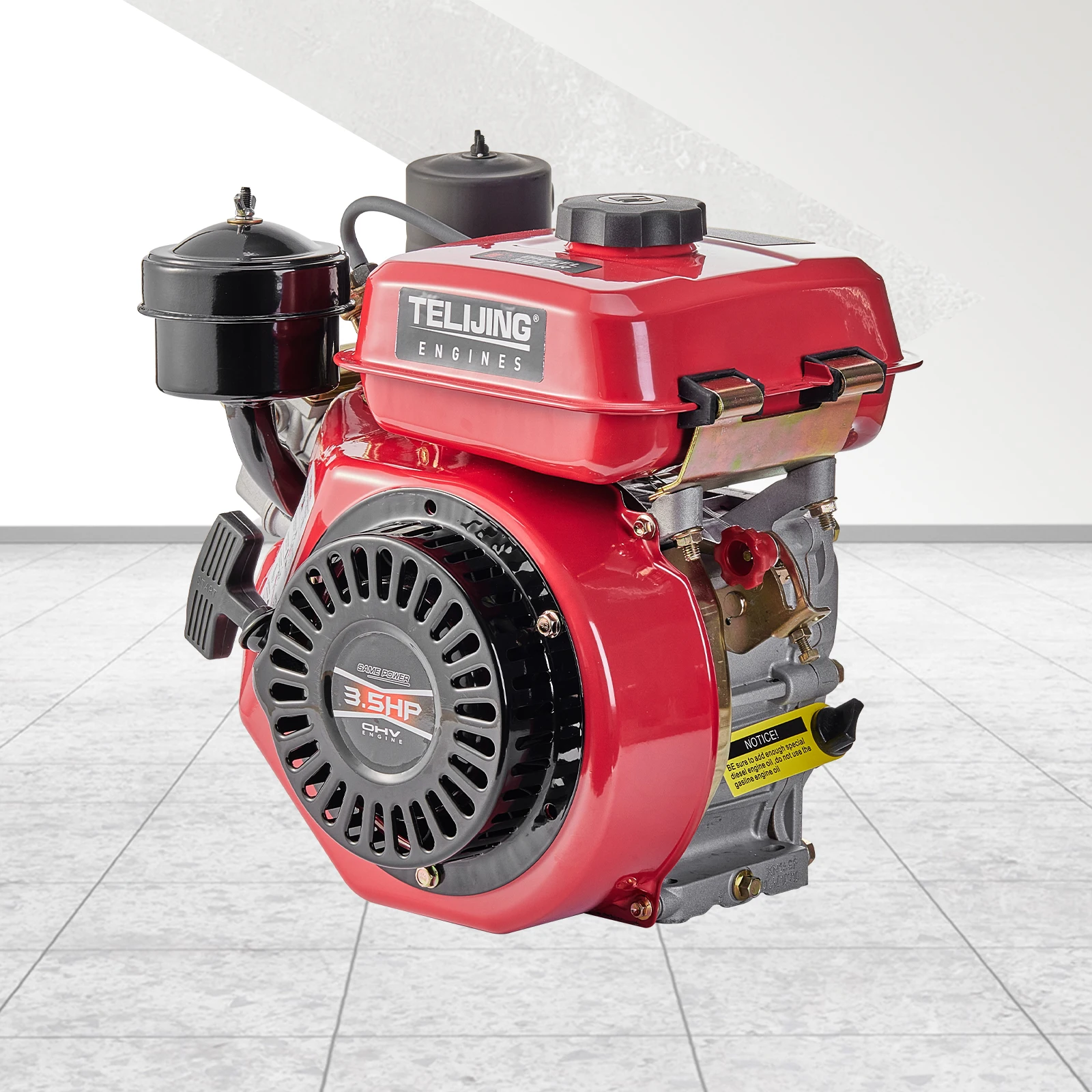 High Performance Single Cylinder Diesel Engine 4 Stroke Air-Cooled OHV 4HP 208cc For Irrigation Pumps And Generators