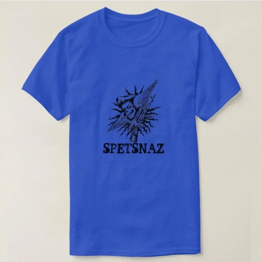 Russia Spetsnaz Skull Cool Military Men T-shirt Short Sleeve Casual Cotton O-Neck Summer T Shirt Size S-3XL