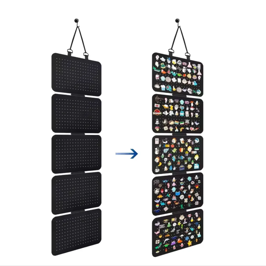 1pc Hanging Enamel Lapel Pin Display Panels Felt Badge Button Brooch Storage Holder Jewelry Necklace Display