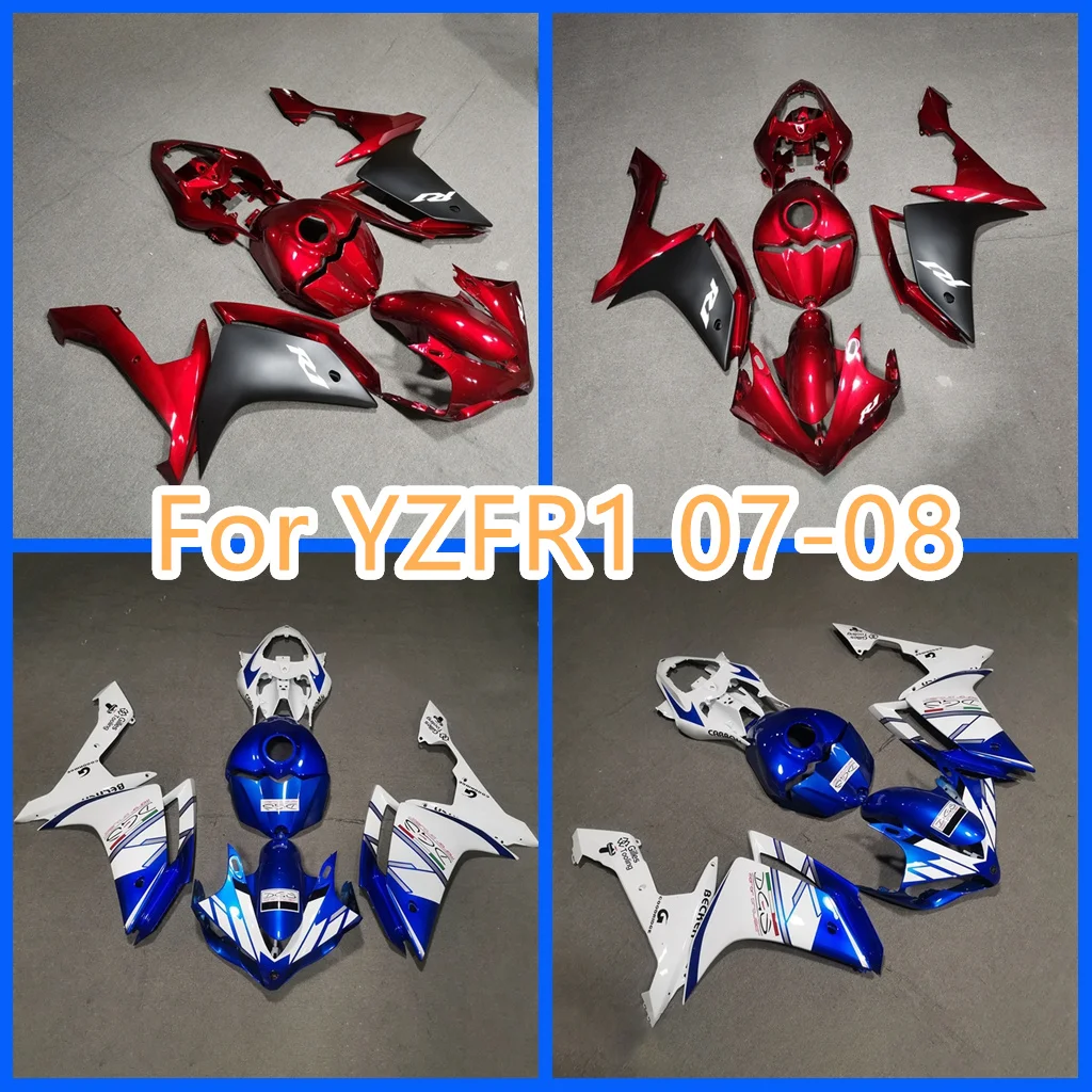 

Fit For YAMAHA YZF R1 2007 2008 YZFR1 07 08 YZF1000 Red Black Prime Motorcycle ZXMT Fairing ABS Plastic Road Racing Bodykit