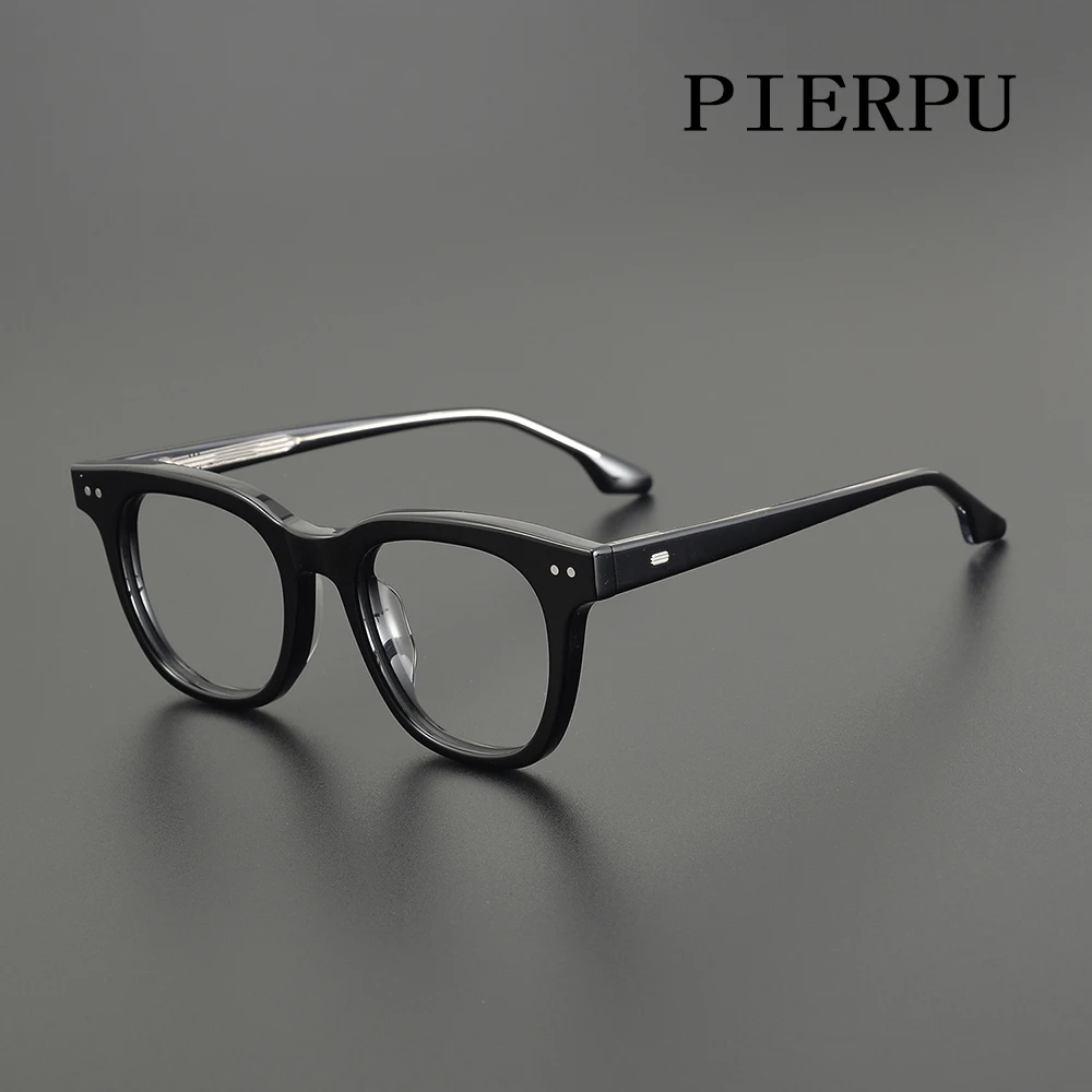 Vintage Acetate Frame Square retro eyewear Men South side Designer brand Myopia reading Women Prescription GM eyeglasses Glasses