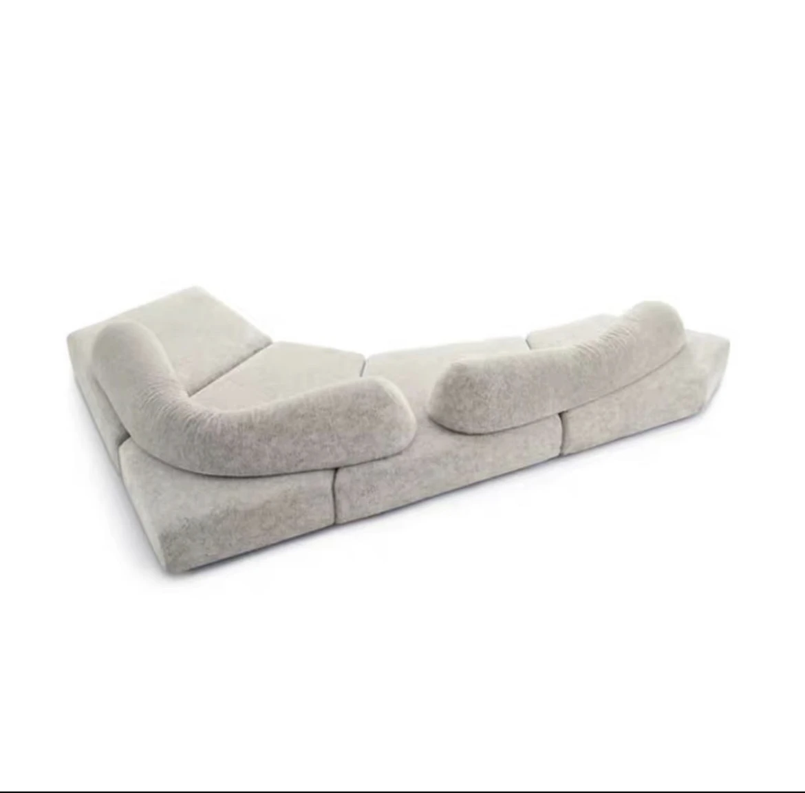 Rock meaning type sofa cloth art sofa - ji wind contracted sitting room ready module combination large family villa