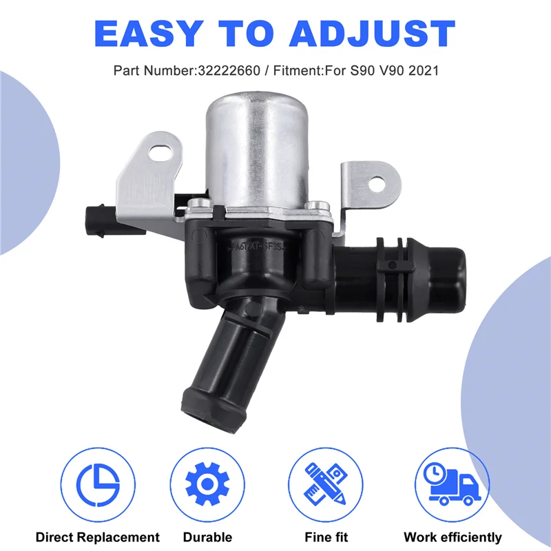 

Universall 32222660 Car Heater Coolant Control Water Valve For VOLVO S90 V90 2021