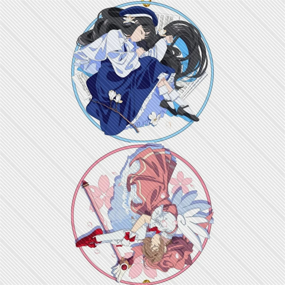 

6CM Cardcaptor Sakura Acrylic Keychain Stand Model Cosplay Characters Ornament Accessories Goods Collection Christmas Gifts
