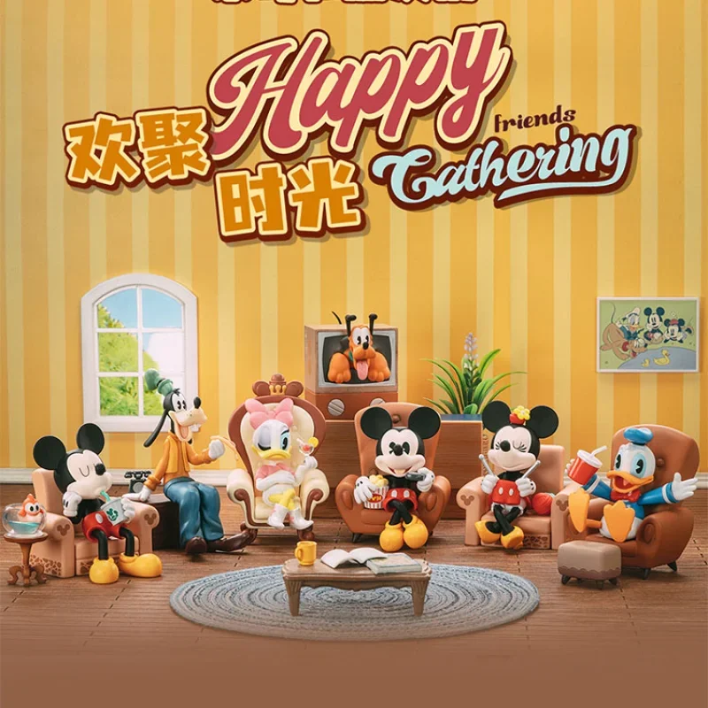 

Disney Mickey and Friends Happy Hour Series Blind Box Surprise Box Original Action Figure Cartoon Model Mystery Box Collection