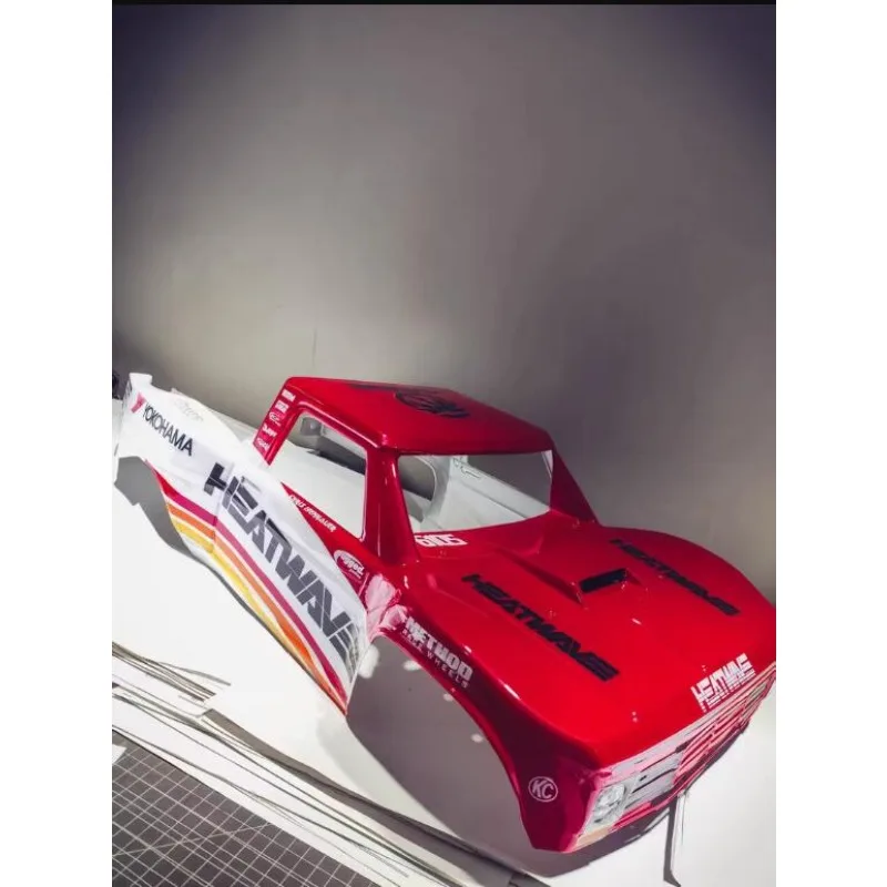 

New Red White Racing Livery Body Shell for 1/7 Traxxas UDR, with Full Set Decals, Desert Truck Upgrade Parts/Body Shell/Decals