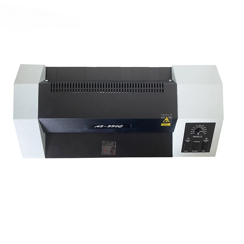 330C plastic sealing machine thickened rubber roller large motor home office graphic photo hot and cold plastic machine