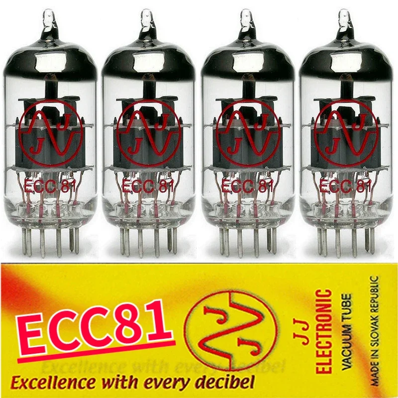 JJ ECC81 Vacuum Tube Replace 1E81CC ECC801S 12AT7 6201 Factory Test and Match Signal Tube Power Amplifier  Amp