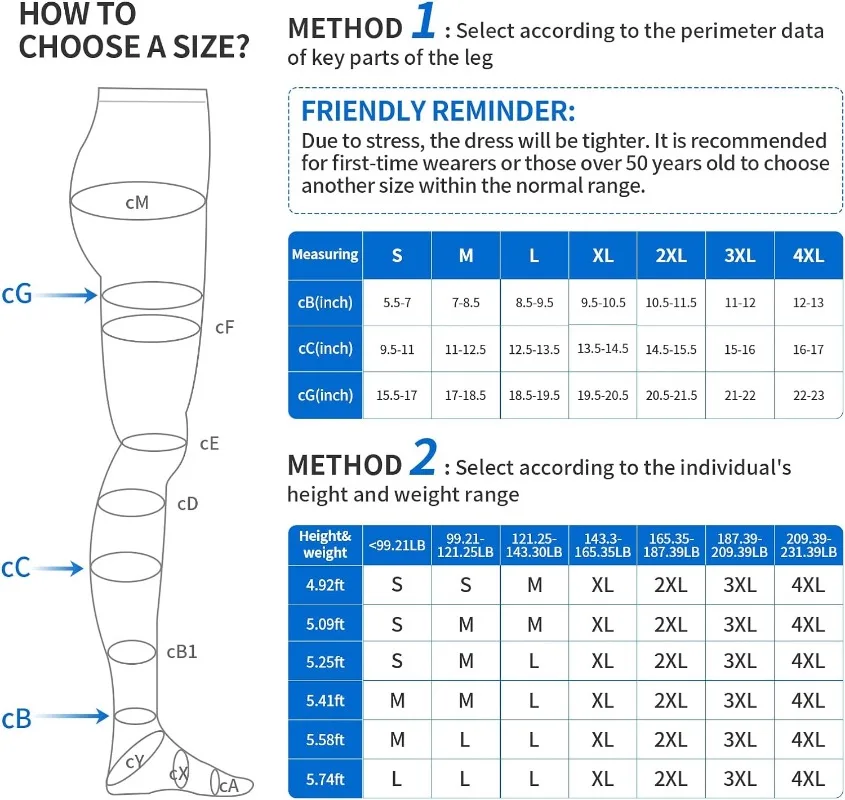 Compression Pantyhose Ninth Pants Stocking 20-30mmHg for Edema, Varicose Veins Medical Slimming Stockings Medical Pantyhose