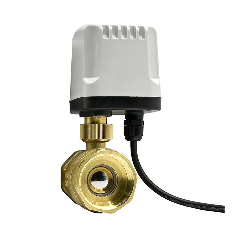 Imagem -02 - Impermeável Motorizado Ball Valve Latão Elétrica Ball Valve Grande Torque Metal Motor Control 3-wire Ip65 2