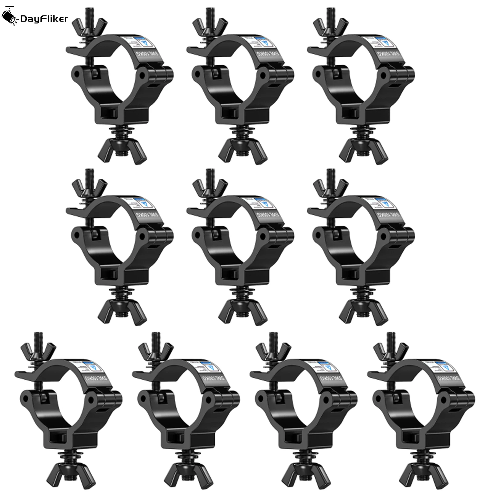

Крючки Yiflamefly, 10 шт., подходят для гирлянд, рождественских огней, для внутреннего и наружного использования, зажимы для подвешивания светильников