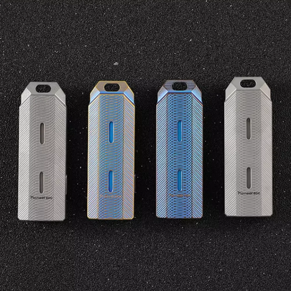 

TISUR Popular EDC Metal Titanium Alloy Whistle for Sports Referee Double Hole Basketball Whistle for Wilderness Usage