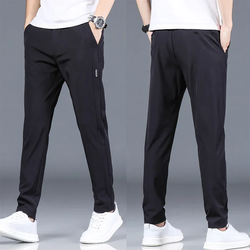 5Colors Classia Style Men's Golf Pants Fashion Sports Pants High Quality Four Season Slim Straight Leg Stretch Casual Trousers