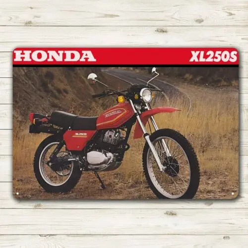XL250s Motorcycle Metal Poster Collectable Tin Sign -aluminum