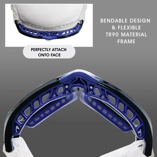 Imagen 2 del producto Gafas deportivas con lentes reemplazables, ajuste delgado, ligeras, resistentes a impactos, gafas protectoras para baloncesto, fútbol, voleibol, tenis