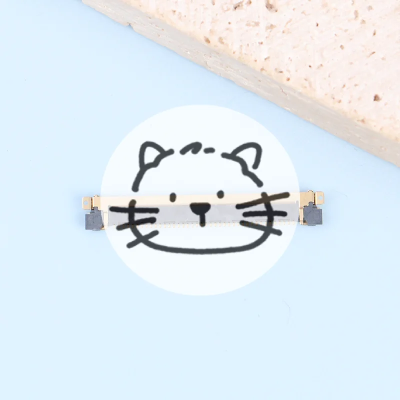 

New 1 Pcs 40 Pin Spacing 0.5 Laptop LVDS Display Panel Cable Interface Socket For Laptop Replacement Repair Accessories