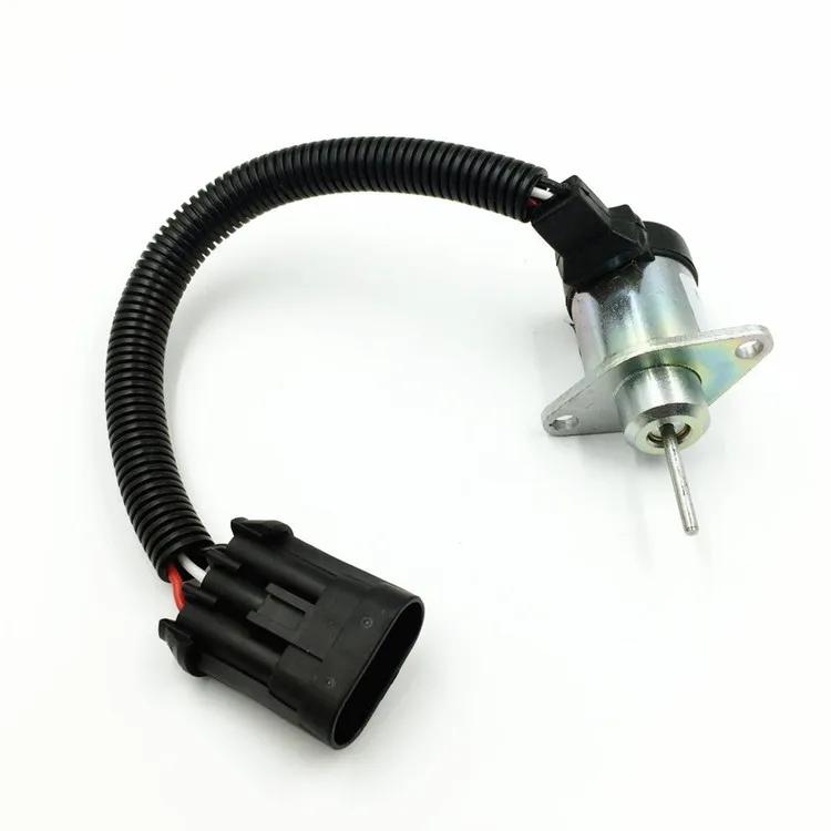 Solenoide de cierre de combustible para Bobcat 6691498, S130, S150, S160, S175, S185, S205, S450