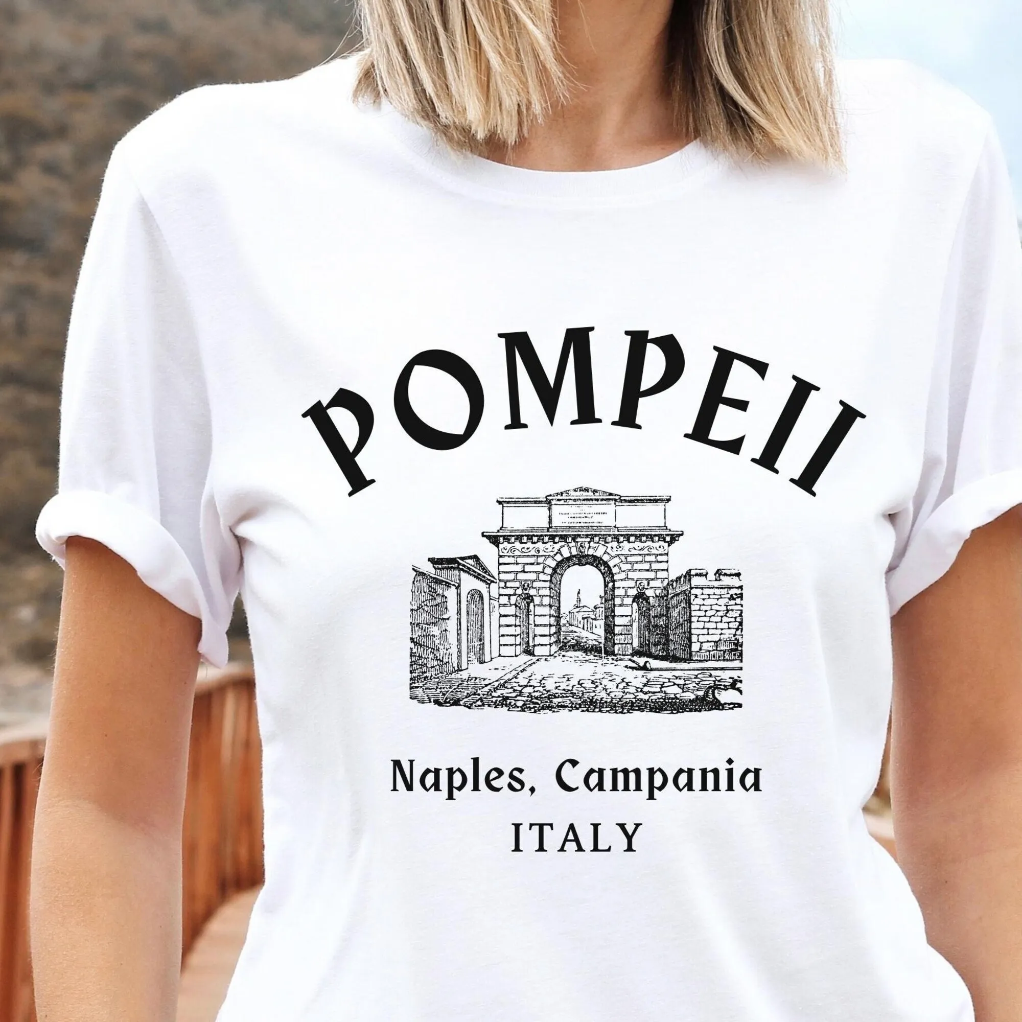 Pompeii Shirt, Italy Clothes, Italian City Soft and Comfortable T-shirt, Unisex