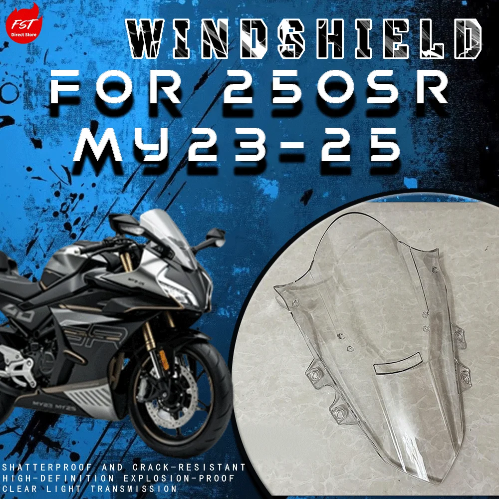 

For 250SR modified racing windshield, new MY23-25 ​​single/double swingarm, raised front windshield.