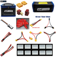 Lipo Bag Fireproof Waterproof Explosion-Proof Bag AB CLIP straps xt60 xt90 TRX Serial Parallel 1S-6S Charger Board