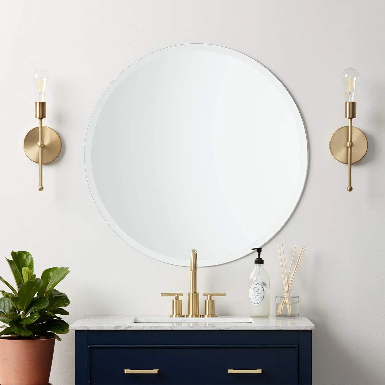 Frameless Round Mirror, 30