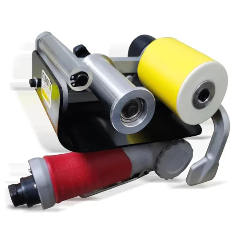 Pneumatic Belt Sander 60 x 260mm Air Belt Sander Sand Belts Polishing Machine Portable Metal Wire Drawing Sander with 10 pc Belt