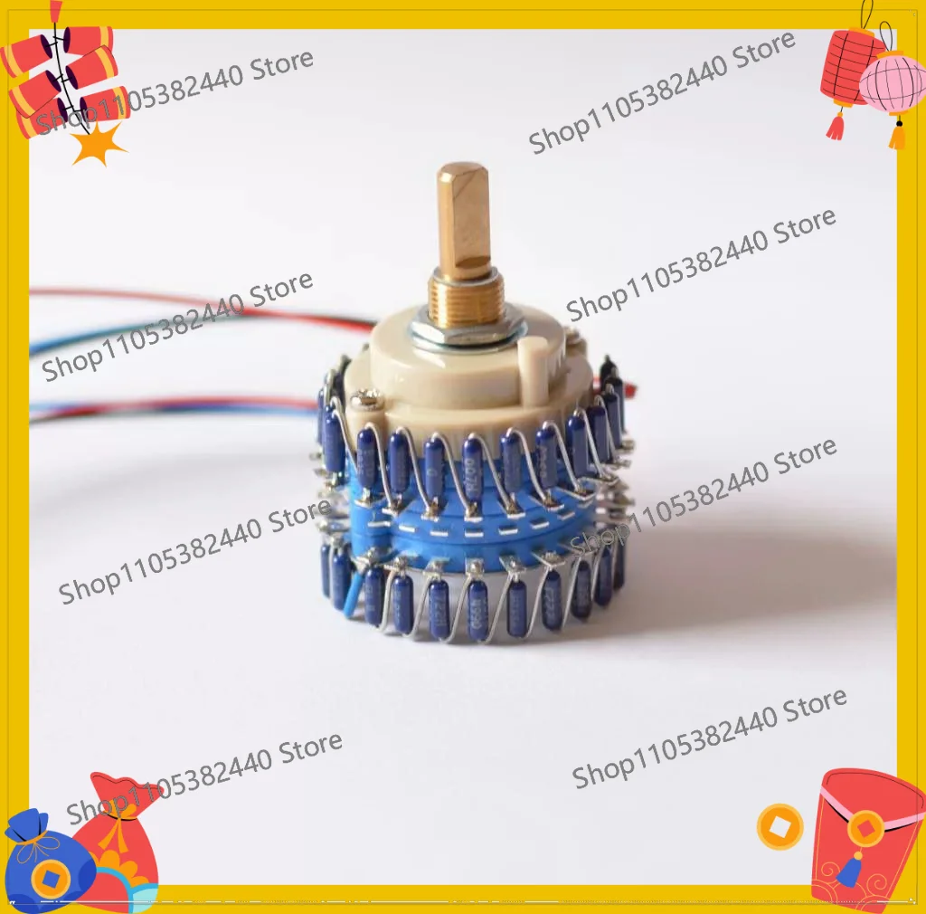 Serial Type Step Attenuator with Vishay Dale Blue Resistors, Taiwan Sealed Switch Audio Volume Potentiometer for HiFi Amp