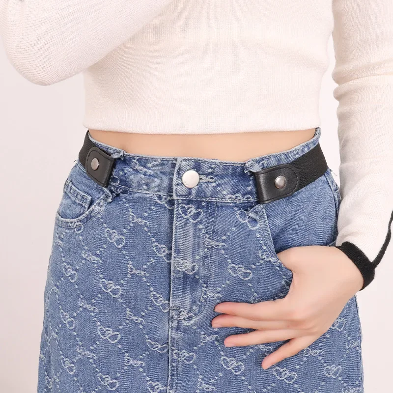 New Adjustable Stretch Elastic Waist Band Invisible Belt Buckle-Free Belts for Women Men Jean Pants Dress No Buckle Easy To Wear