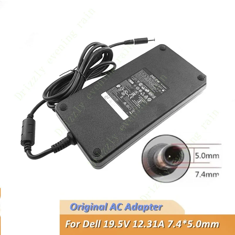 Original 240W AC adapter charger for Dell 19.5v 12.31a da240pm190 0ctx6t la240pm190 ha240pm190 laptop power supply 7.4*5.0mm