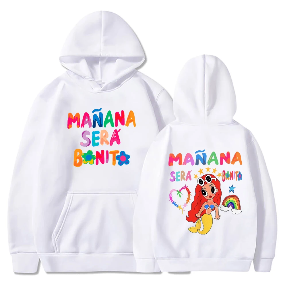 2024 Female Singer Karol G Hoodies Manana Sera Bonito Printing Hoodie Multi-colors Sweatshirts Y2k Fleece Hoody for Men Women