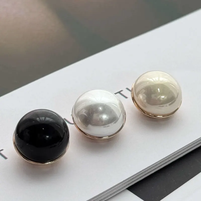 

Metal pearl button Semi-circular Mushroom Button High-end Exquisite Fashion Sweater Cardigan Sewing Accessories Sewing Button