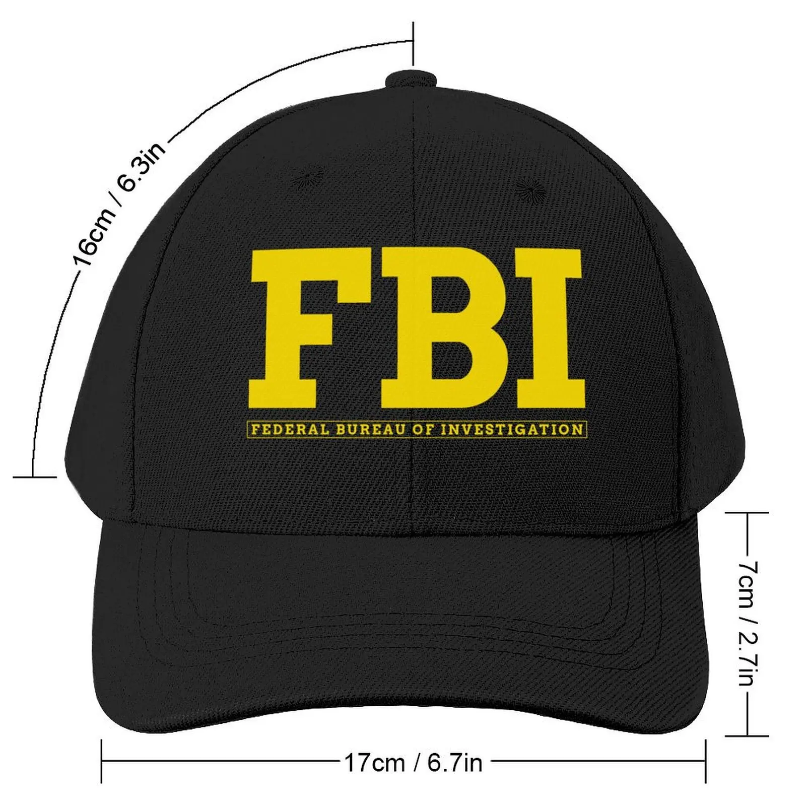 FBI -- FEDERAL BUREAU OF INVESTIGATION Baseball Cap Fishing cap Hood Anime Hat Luxury Brand Men's Hats Women's