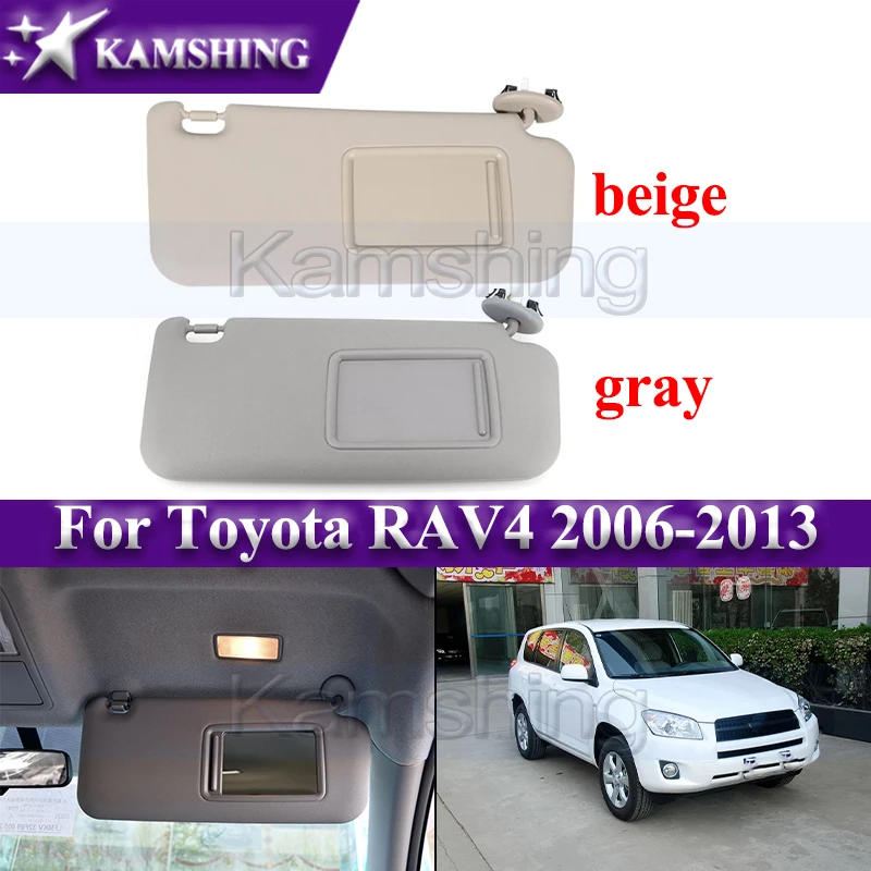 

Kamshing Car Inside Sunvisor For Toyota RAV4 2006-2013 Sun Shield Front Sunshade Sun Visor