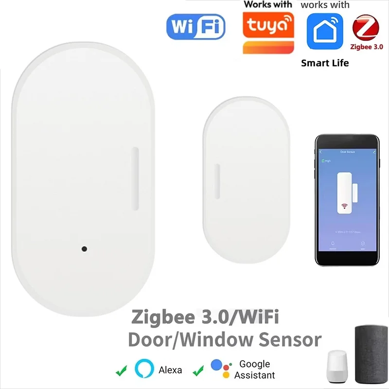 

Door And Window Magnetic Sensor Open Close Detector Smart Home Security Alarm Burglar Door Sensor Work With Alexa Google Home