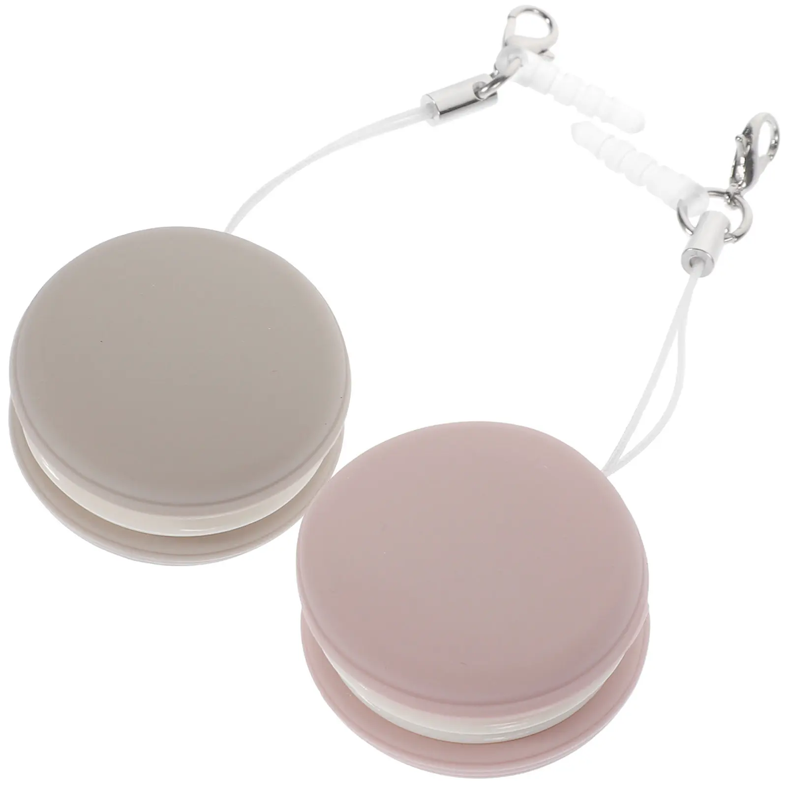 2Pcs Circular Cellphone Screen Cleaner Pendant Small Portable Phone Screen Wipe Silicone Plastic Safe for