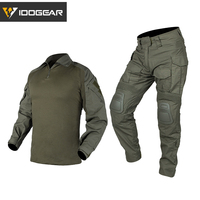 IDOGEAR Combat BDU Camouflage Men Uniform G3 Tactical Clothes Clothing Black Cotton Polyster 3001