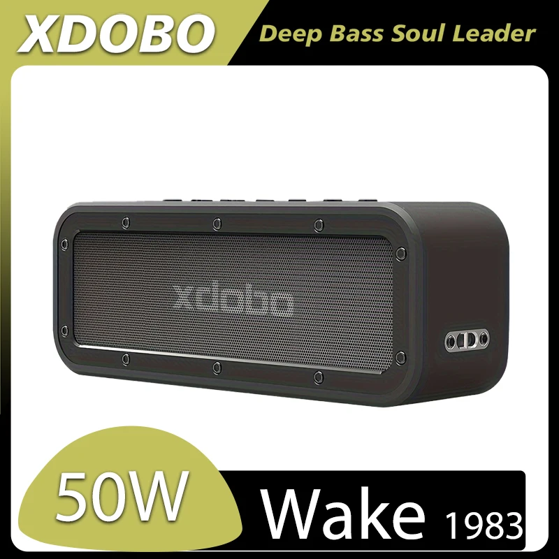 

XDOBO Wake1983 Portable Bluetooth Compatible Speaker 50W Stereo Surround Sound TWS Wireless Waterproof Subwoofer Support TF AUX