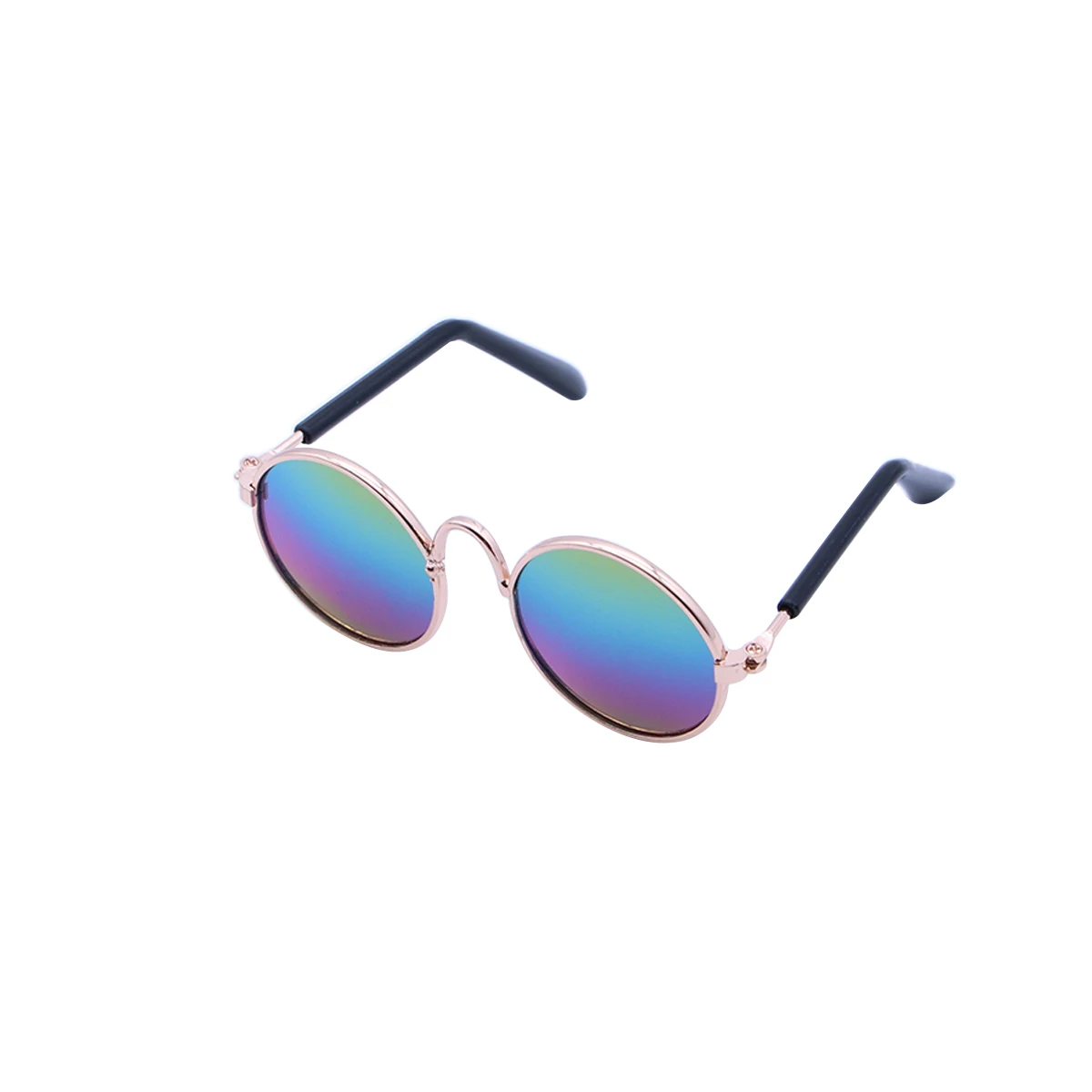 

Pet Sunglasses Stylish Dog Cat Small -green Fashion Eyewear Metal Frame Spring Legs Comfortable Wear Photography Prop