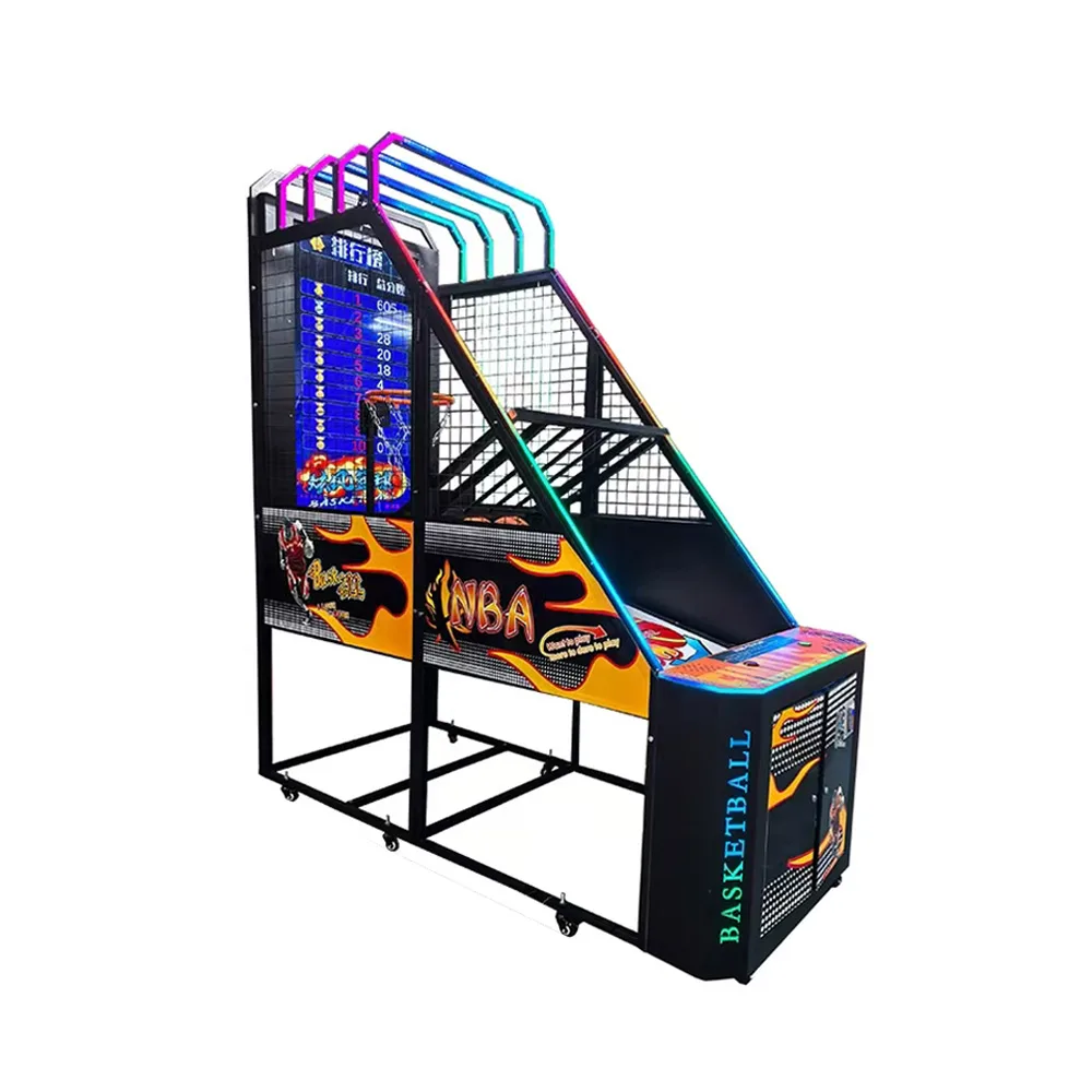 Commercial Coin Operated Arcade Game Machine Indoor Street Basketball Shooting for Shopping Mall Entertainment Excluding Freight