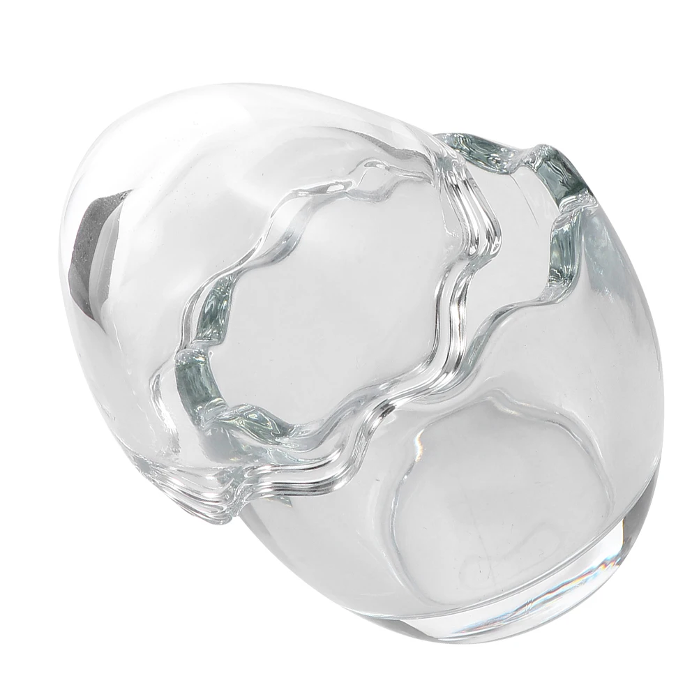 

Eggshell Glass Pudding Cup Yogurt Bottle Transparent Dessert Container Microwave Oven Freezer Safe Elegant Design